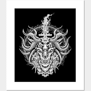 Head Of Baphomet Posters and Art